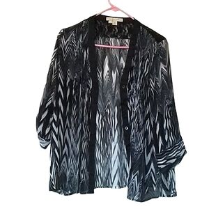 🎊3 FOR $10   JONATHAN MARTIN WOMENs LARGE BUTTON Down BLOUSE